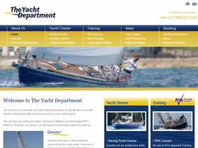 The Yacht Department Website, Plymouth, Devon