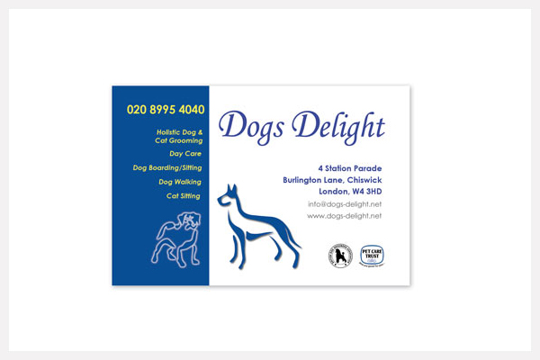 Dogs Delight - Business Card