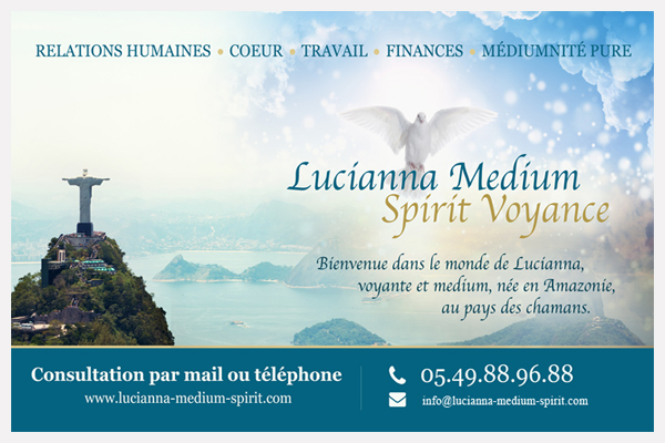 Lucianna Medium Spirit Voyance - Business Card