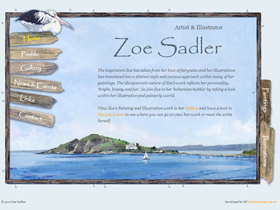 Zoe Sadler Artist Website, Plymouth, Devon